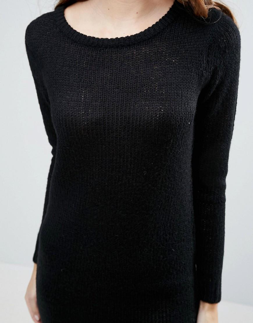 Blend She Max Sweater Dress In Black Lyst blend she max sweater dress in black lyst