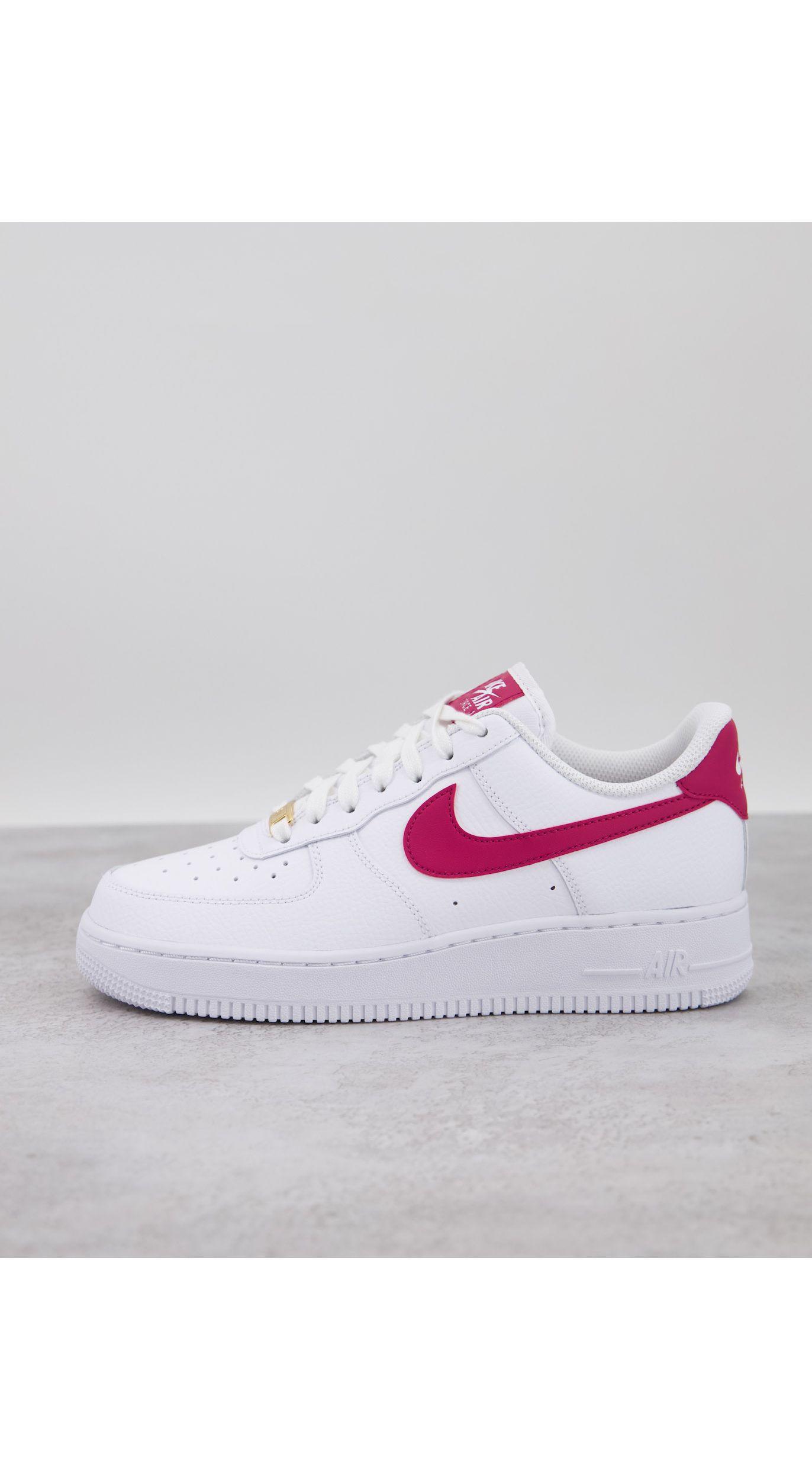 Nike – air force 1 '07 – sneaker und edlem rot in Weiß | Lyst AT