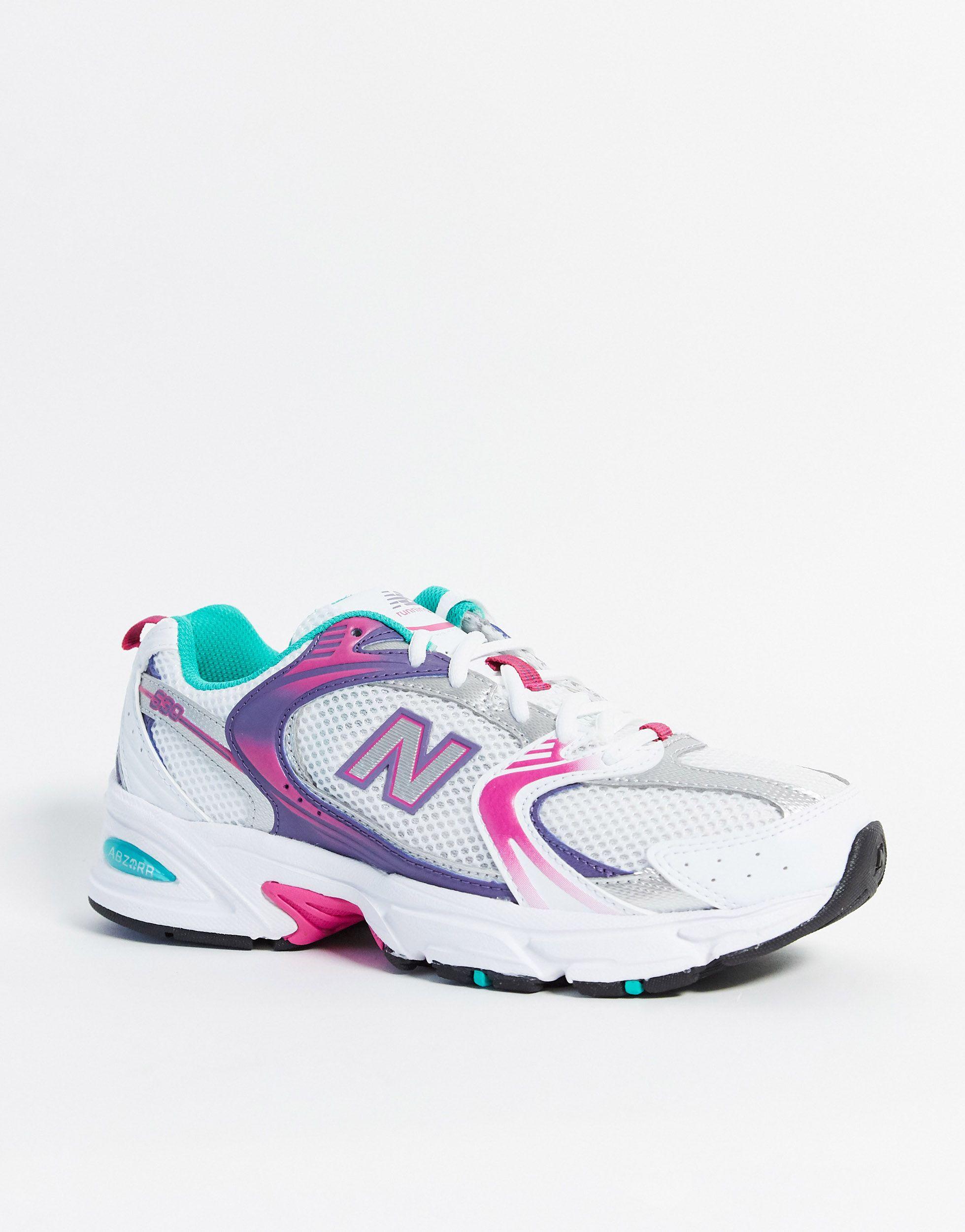 530 - Baskets - Blanc et violet New Balance en coloris Rose | Lyst