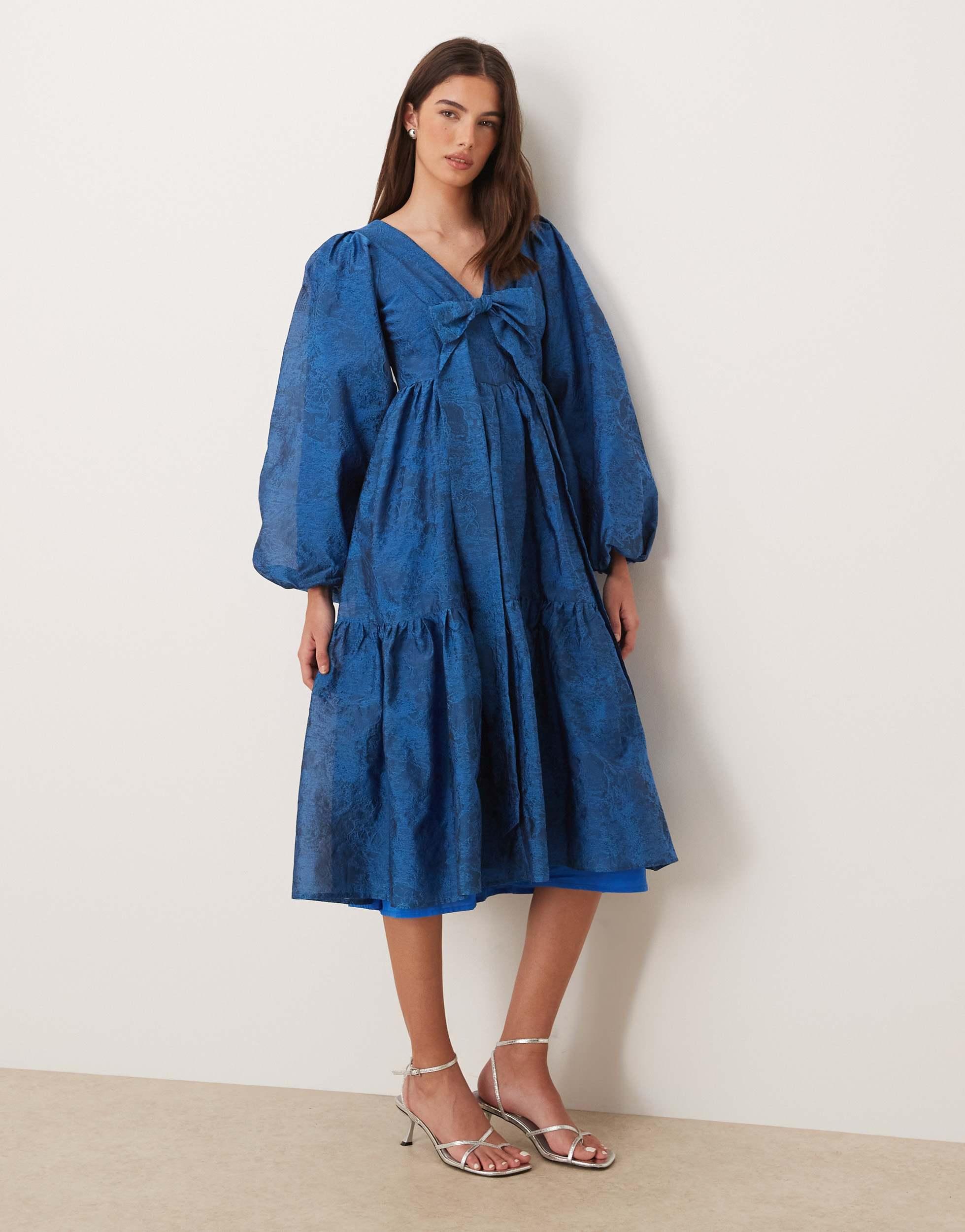 knee length dresses for ladies Sister Jane – Blues Midi Dress – Women – Polyester - XS main image 1