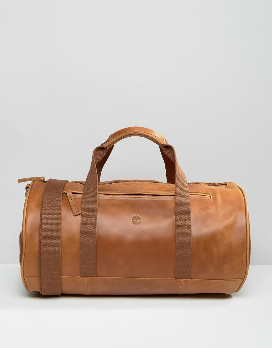 Timberland Leather Duffle Bag Brown for Men - Lyst