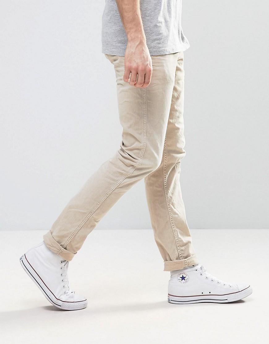 Replay Anbass Slim Fit Jeans Color Sand in Natural for Men | Lyst