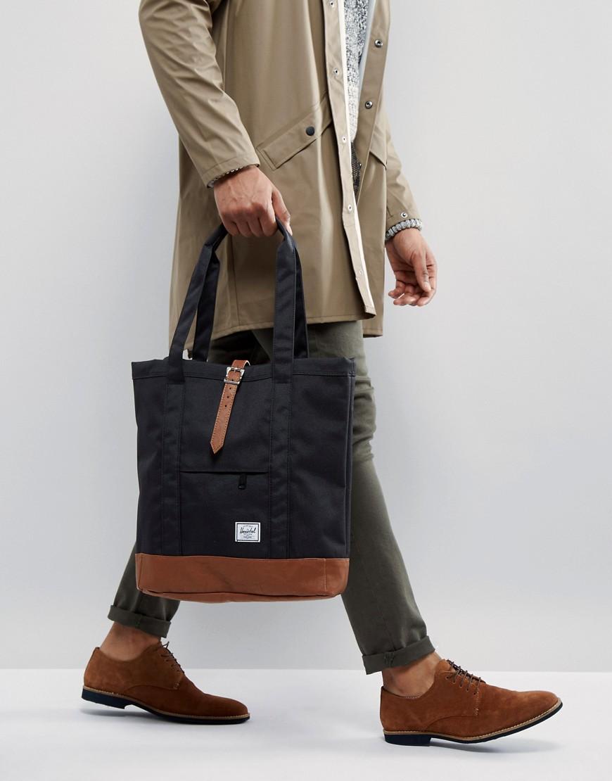 Herschel tote bag black sale