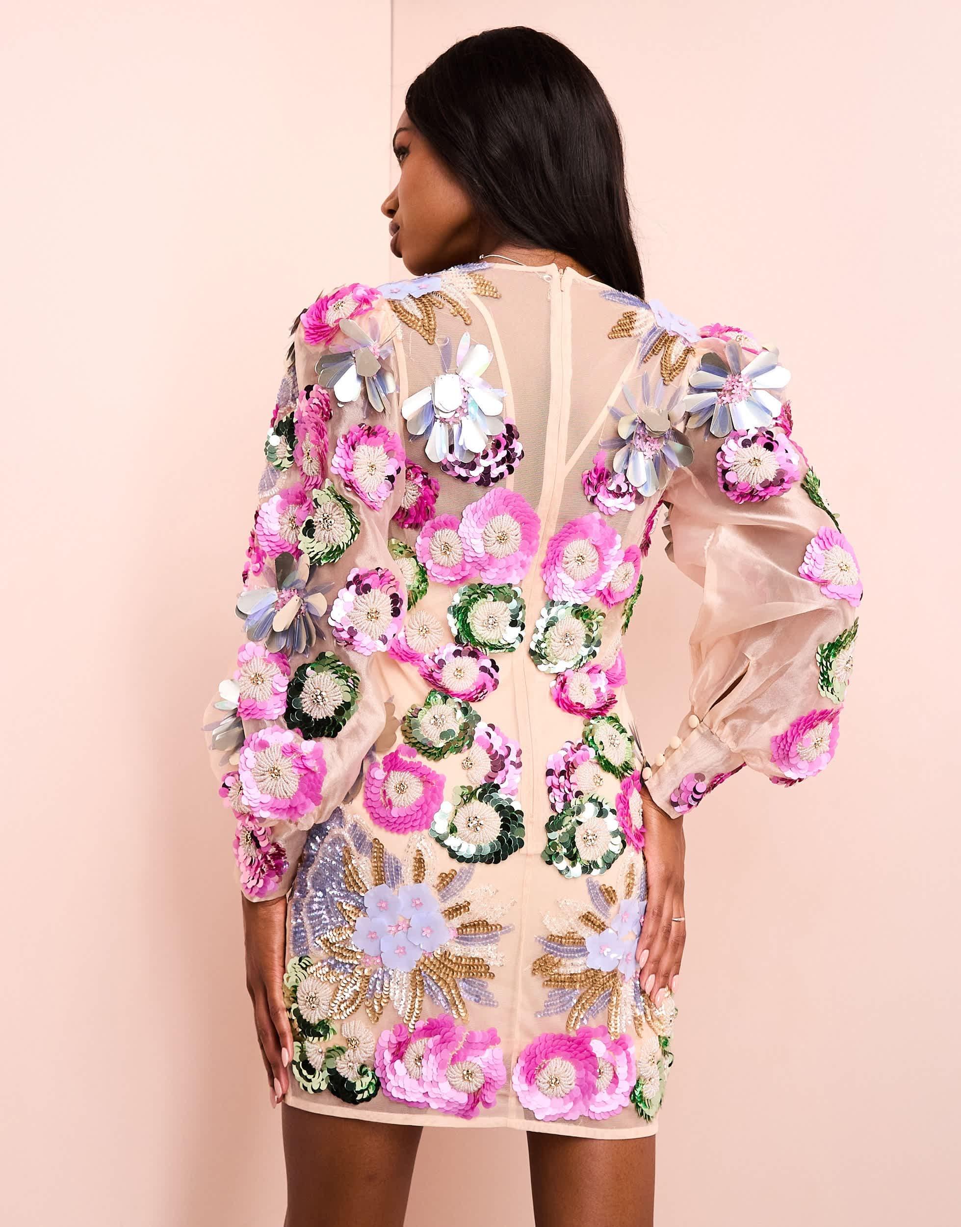asos pink sheer dress ASOS DESIGN sheer overlay maxi dress in light pink