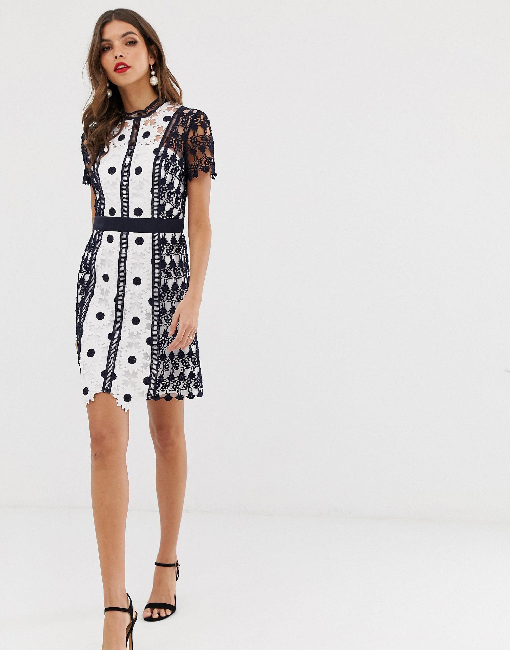 chi chi white lace dress