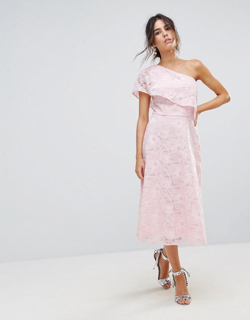 warehouse pink dress