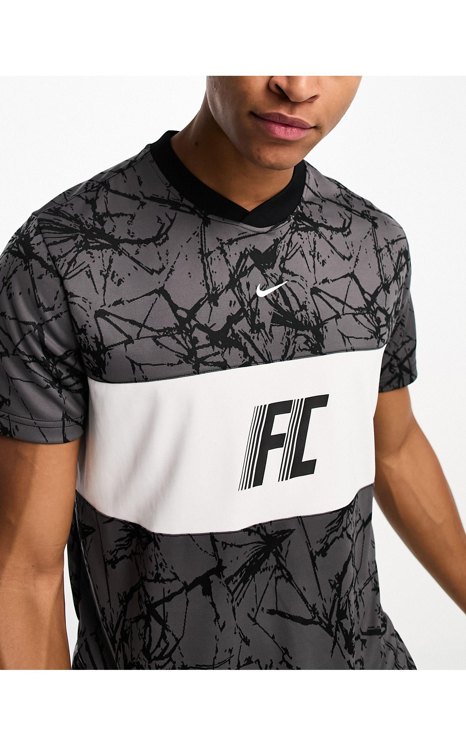Fc - maglia grigia e bianca da Uomo di Nike Football in Nero | Lyst