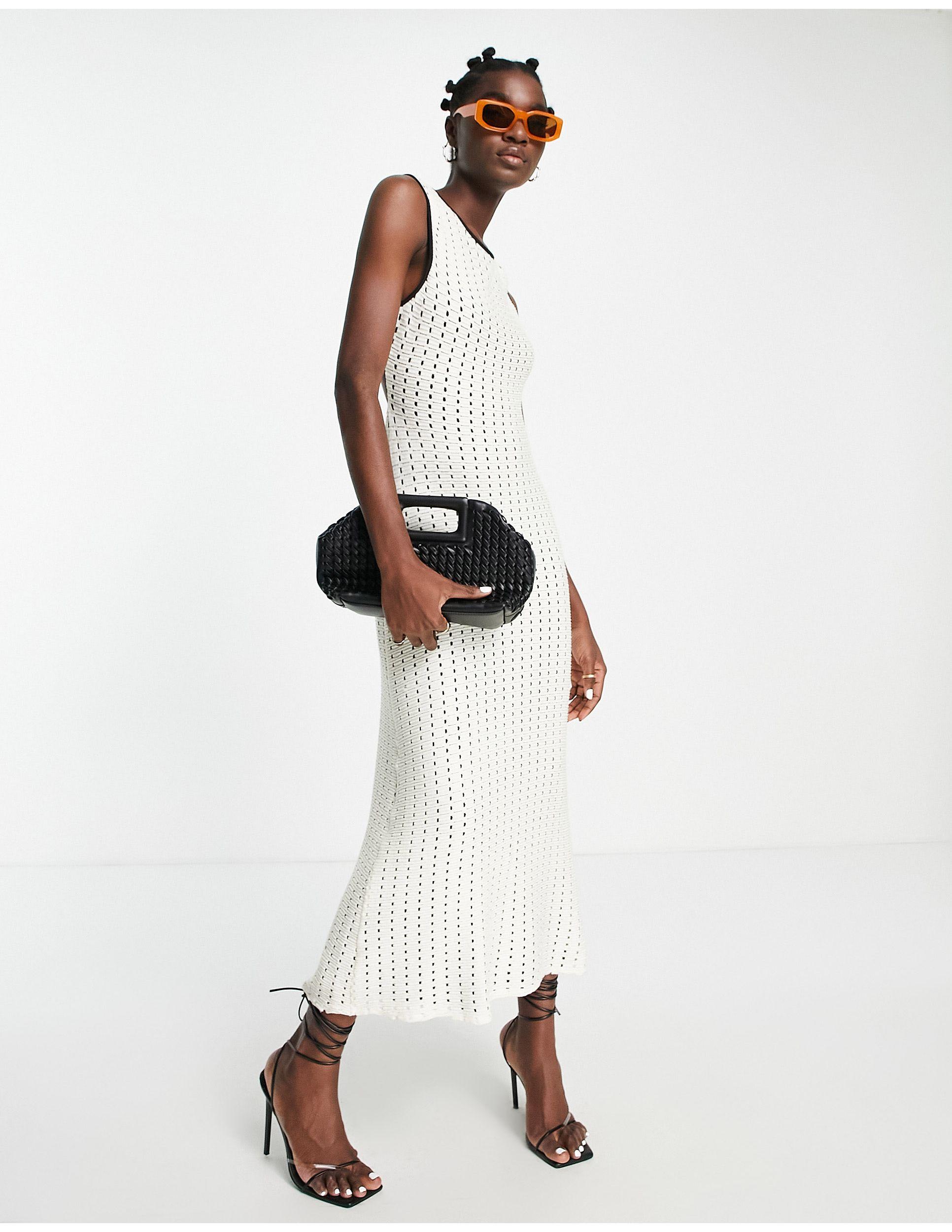 Topshop white midi clearance dress