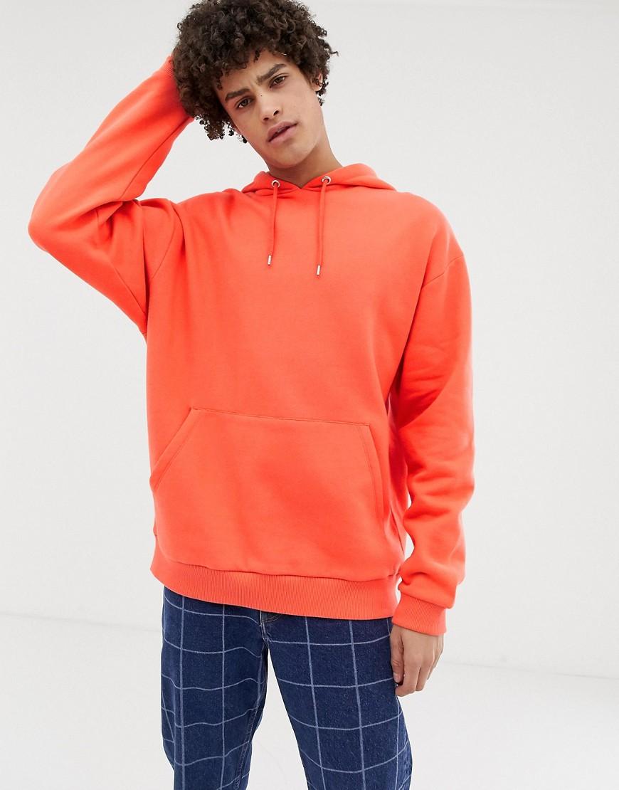 bright coral hoodie