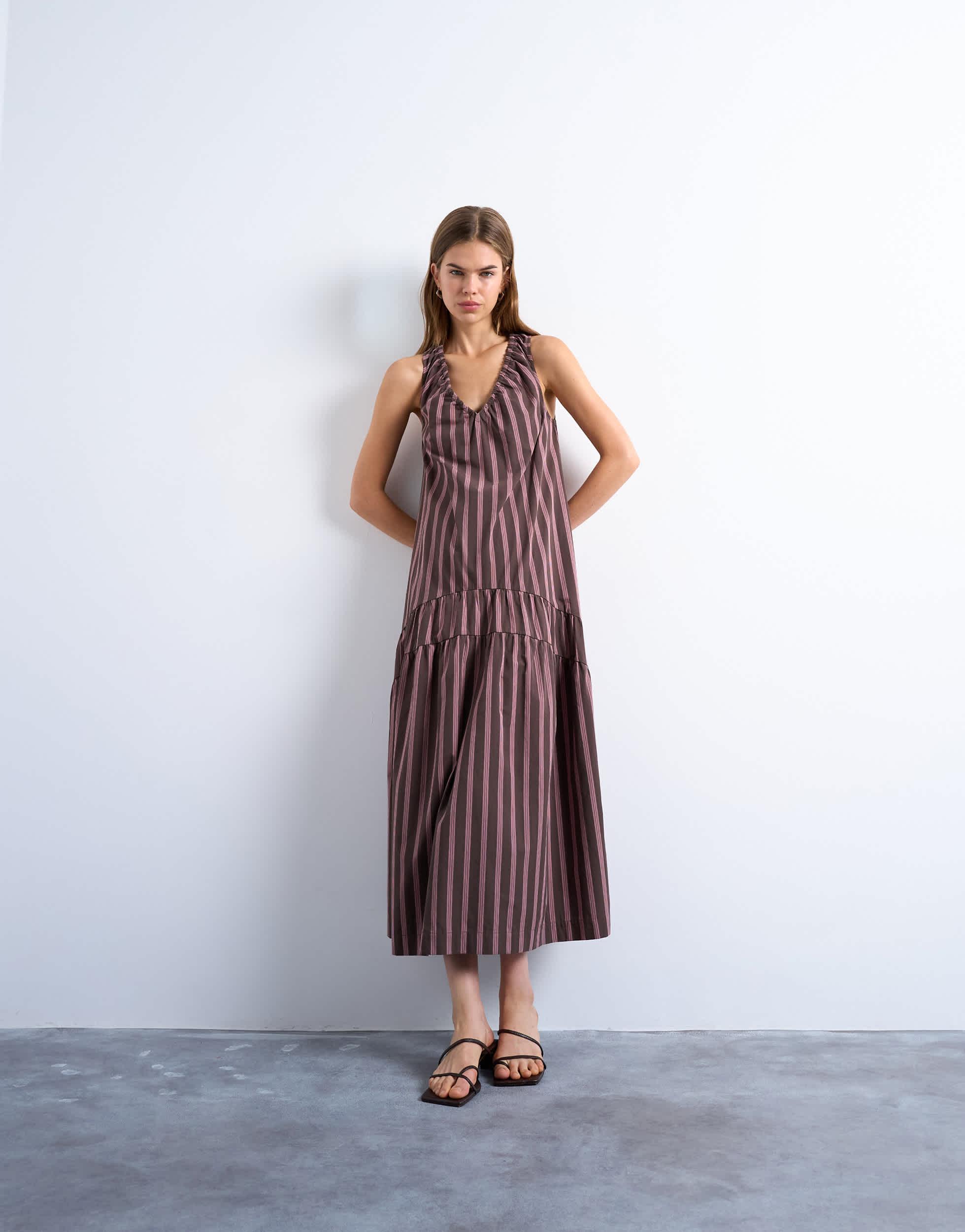 strapless open back dress Tatiana Velvet One Shoulder Maxi Dress main image 1