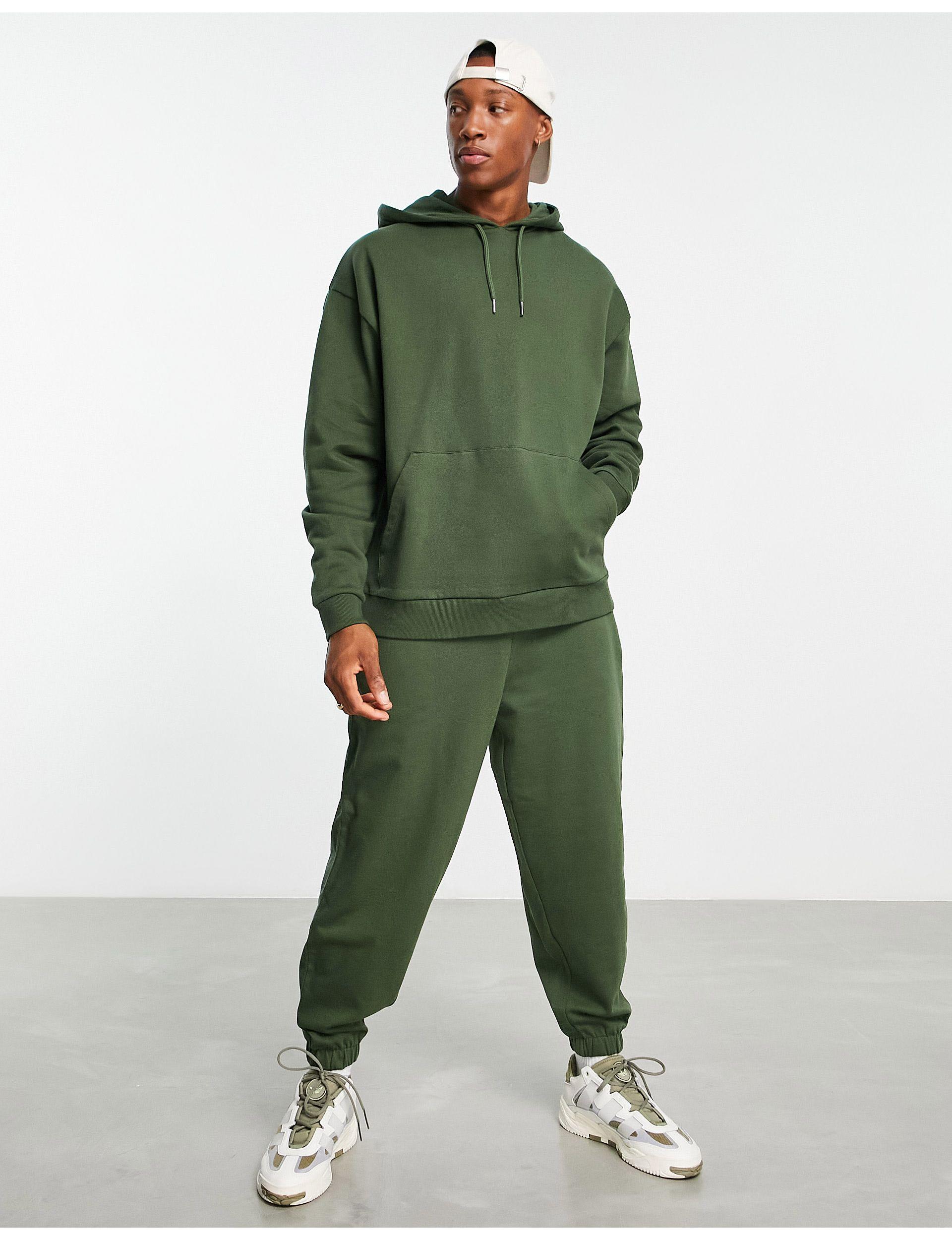 ASOS Tracksuit With Oversized Hoodie And Oversized joggers in Green for Men  | Lyst