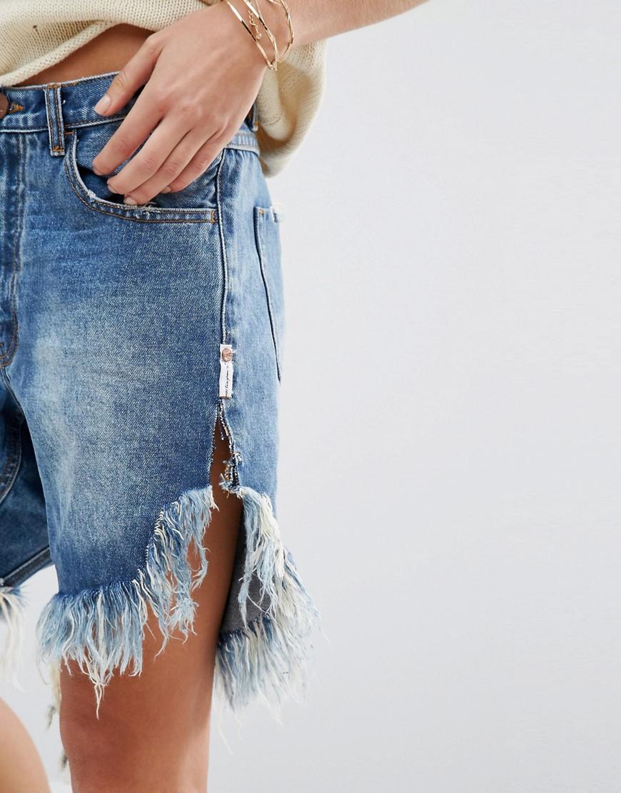 One Teaspoon Frankies Drop Crotch Denim 