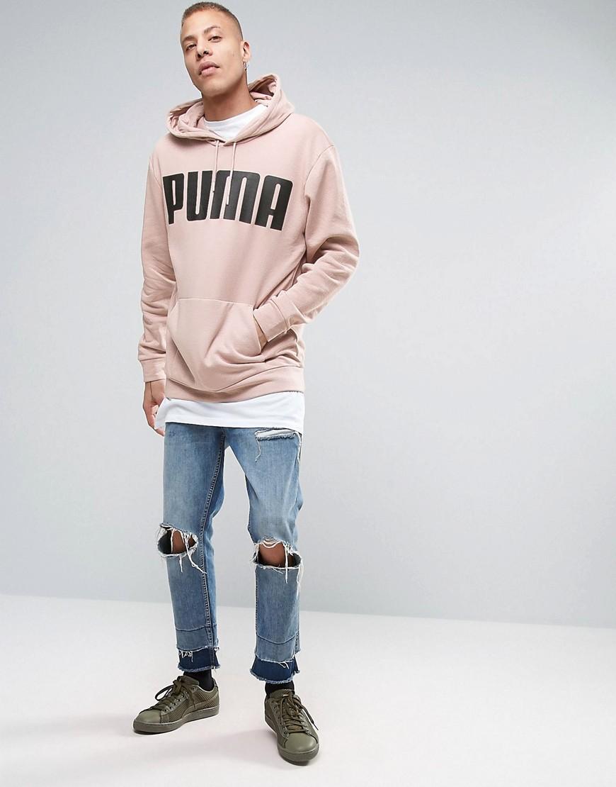 pink puma hoodie mens