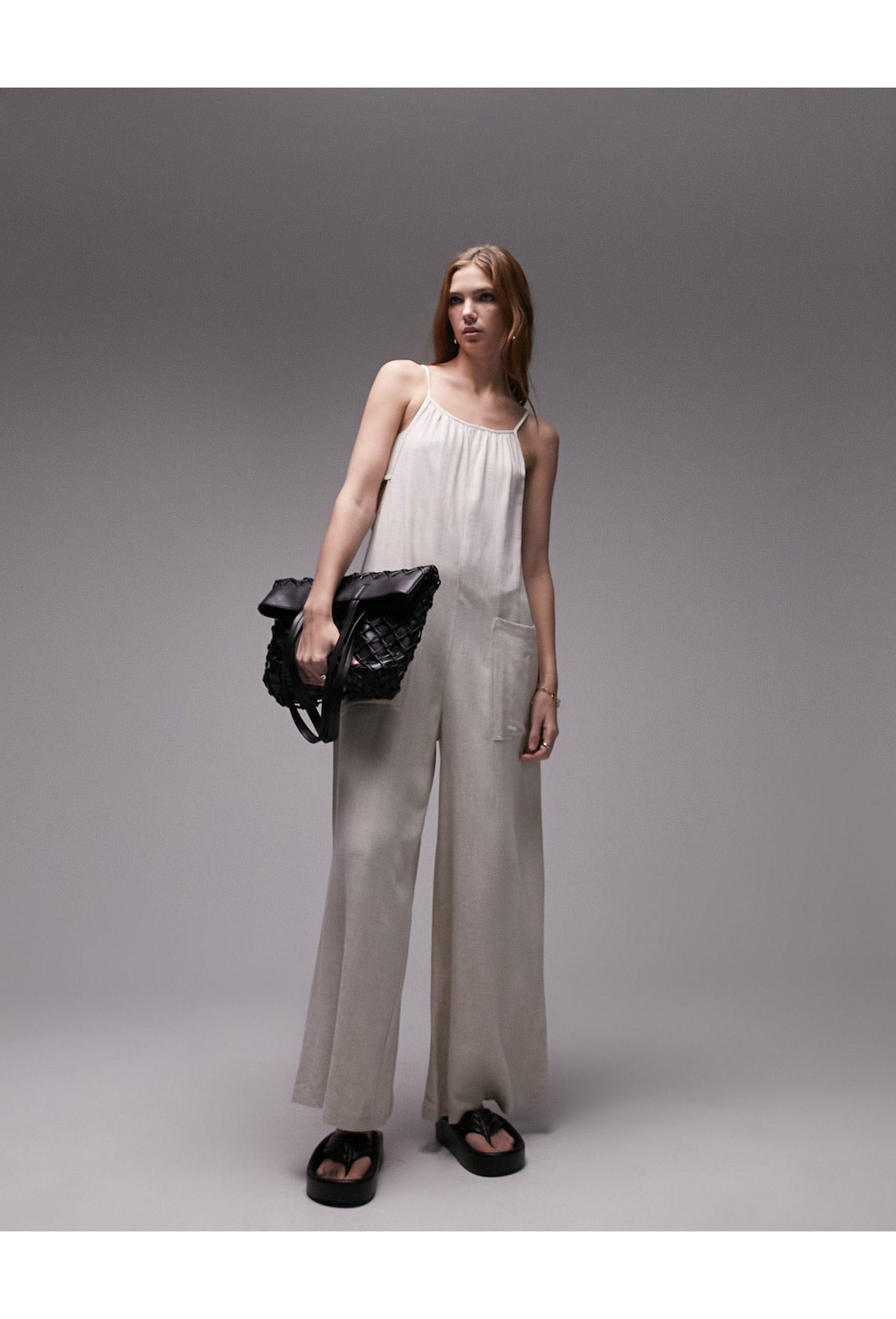 Topshop grey hot sale jumpsuit