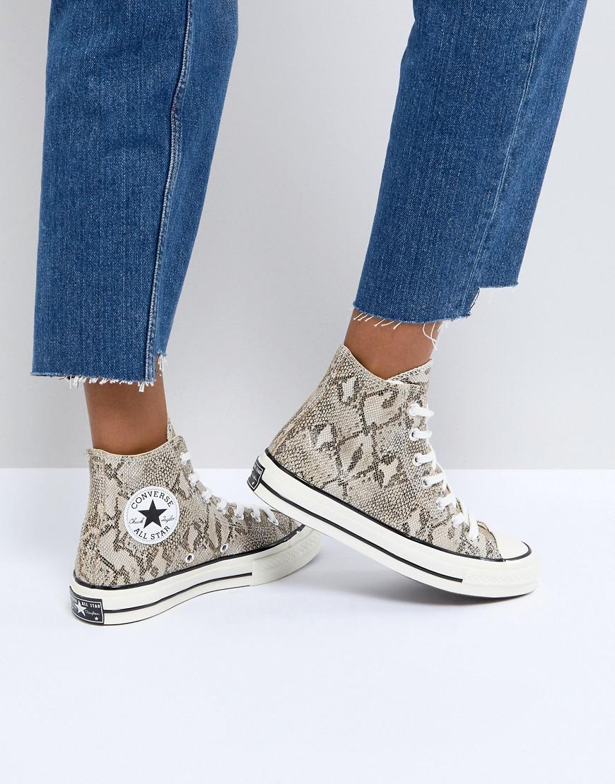 Converse Rubber Chuck Taylor All Star '70 High Top Sneakers In Snake Print  | Lyst