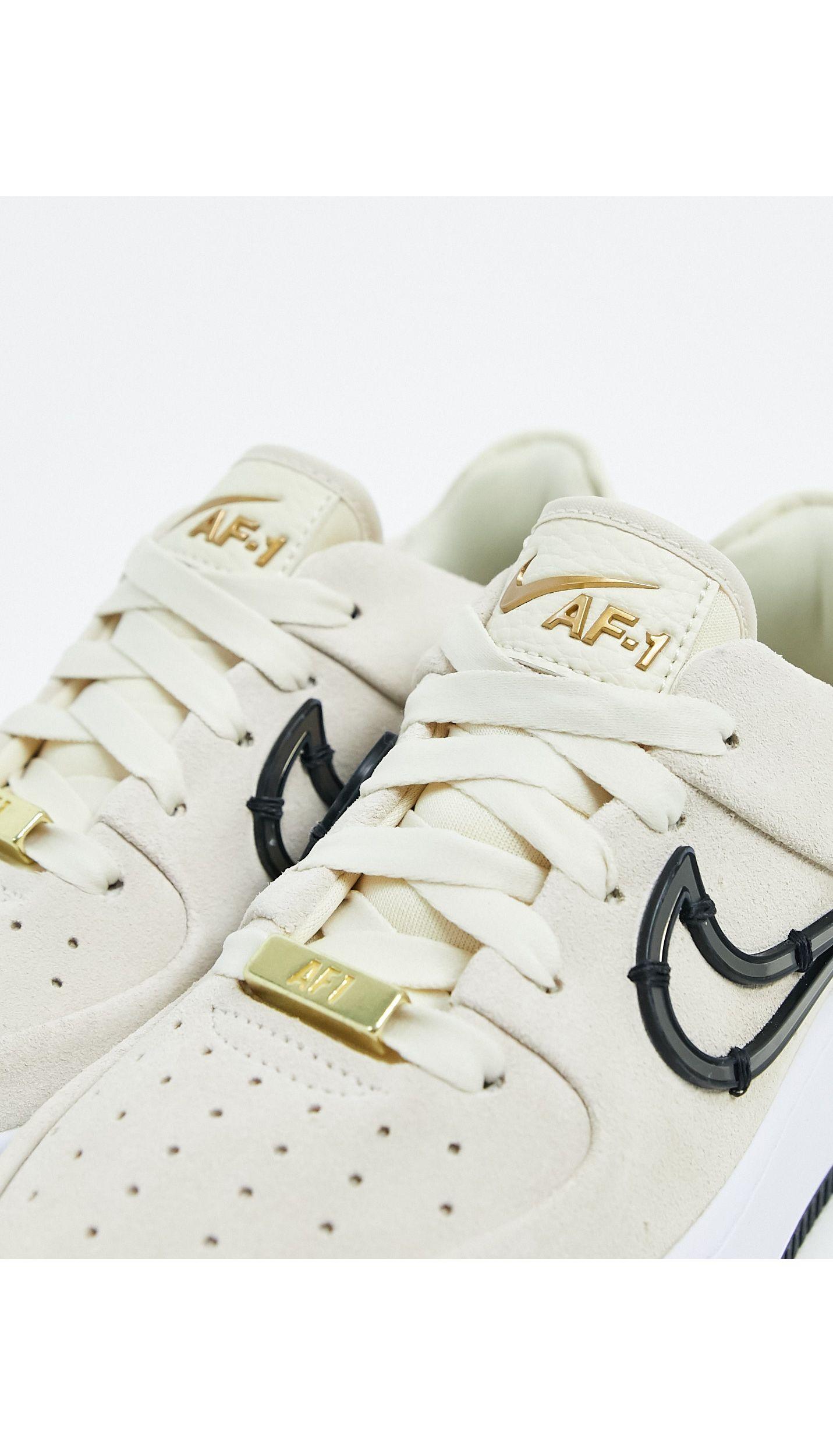 nike white air force 1 sage sneakers