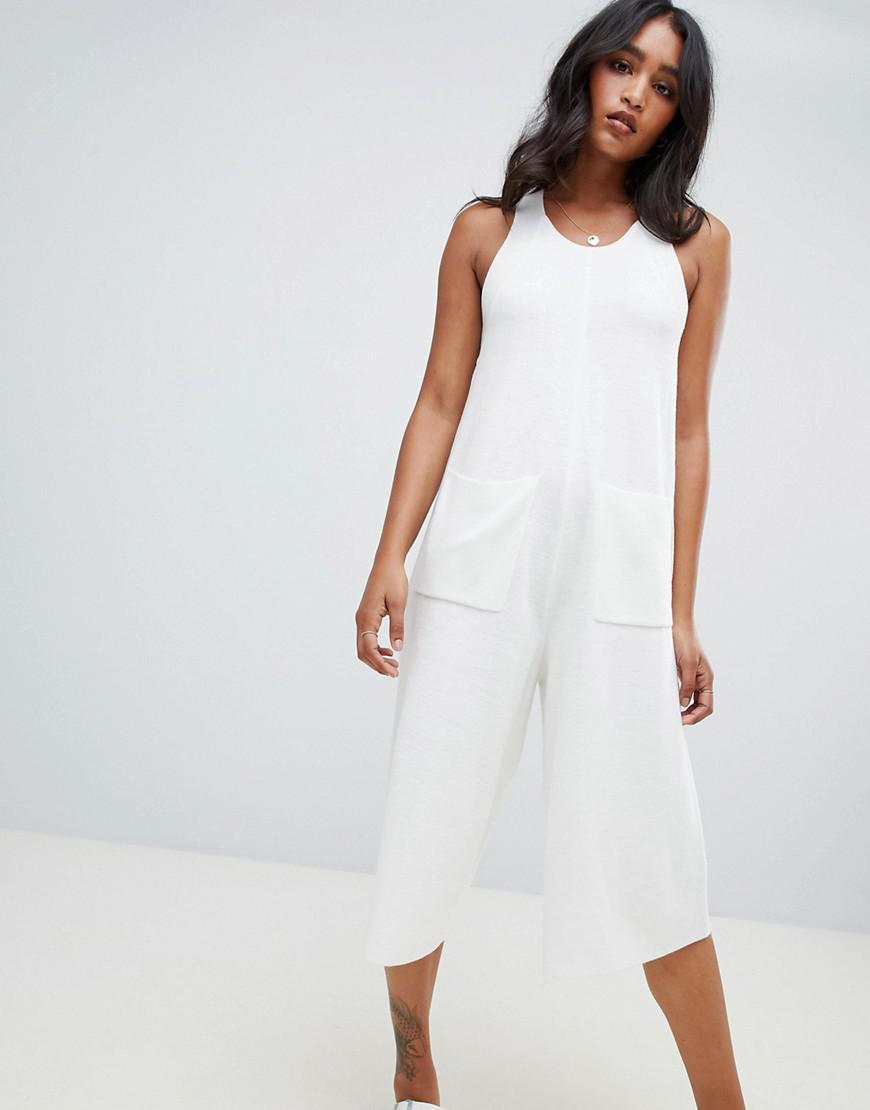 white lounge jumpsuit