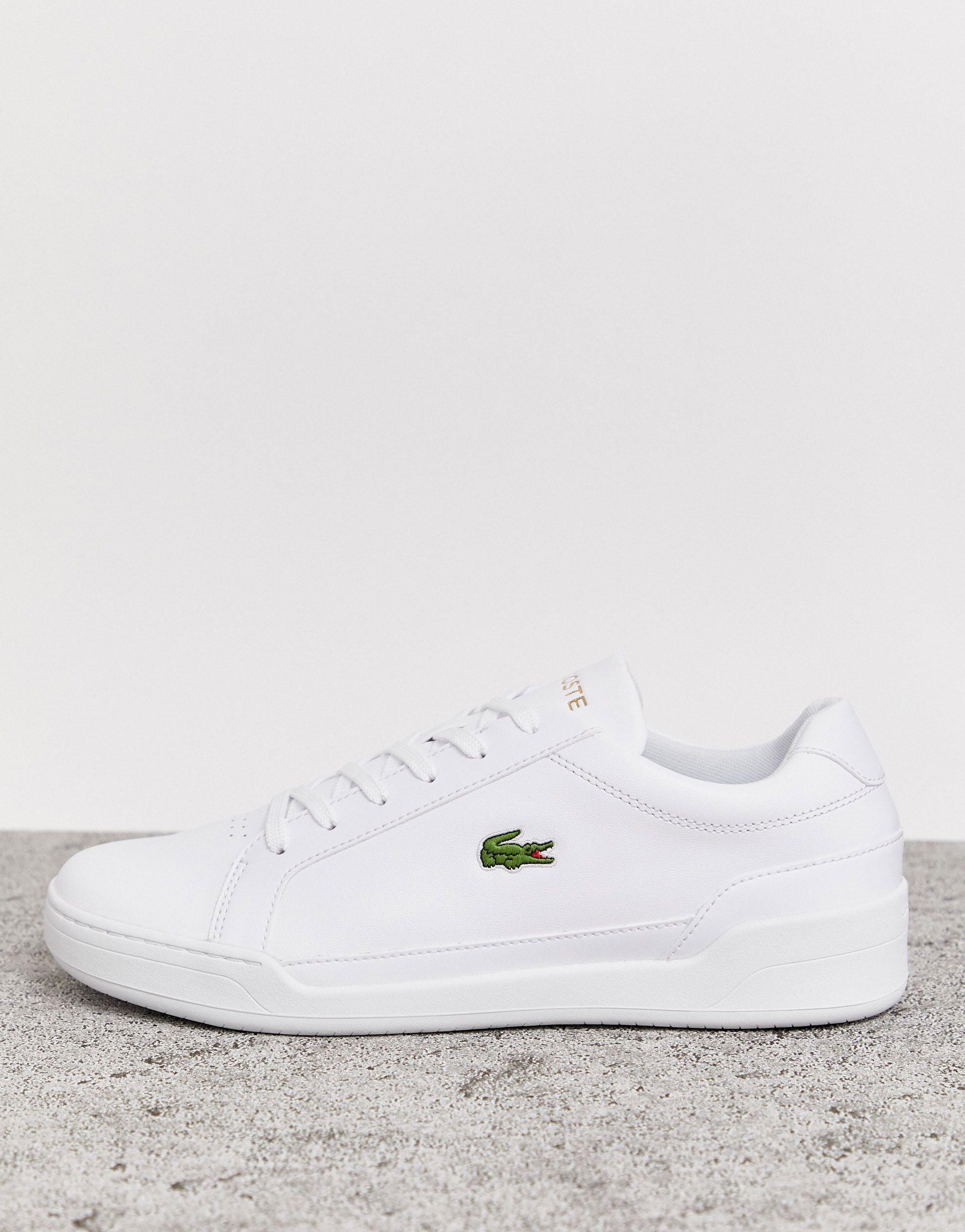 Lacoste Leather Challenge Sneakers in White for Men | Lyst