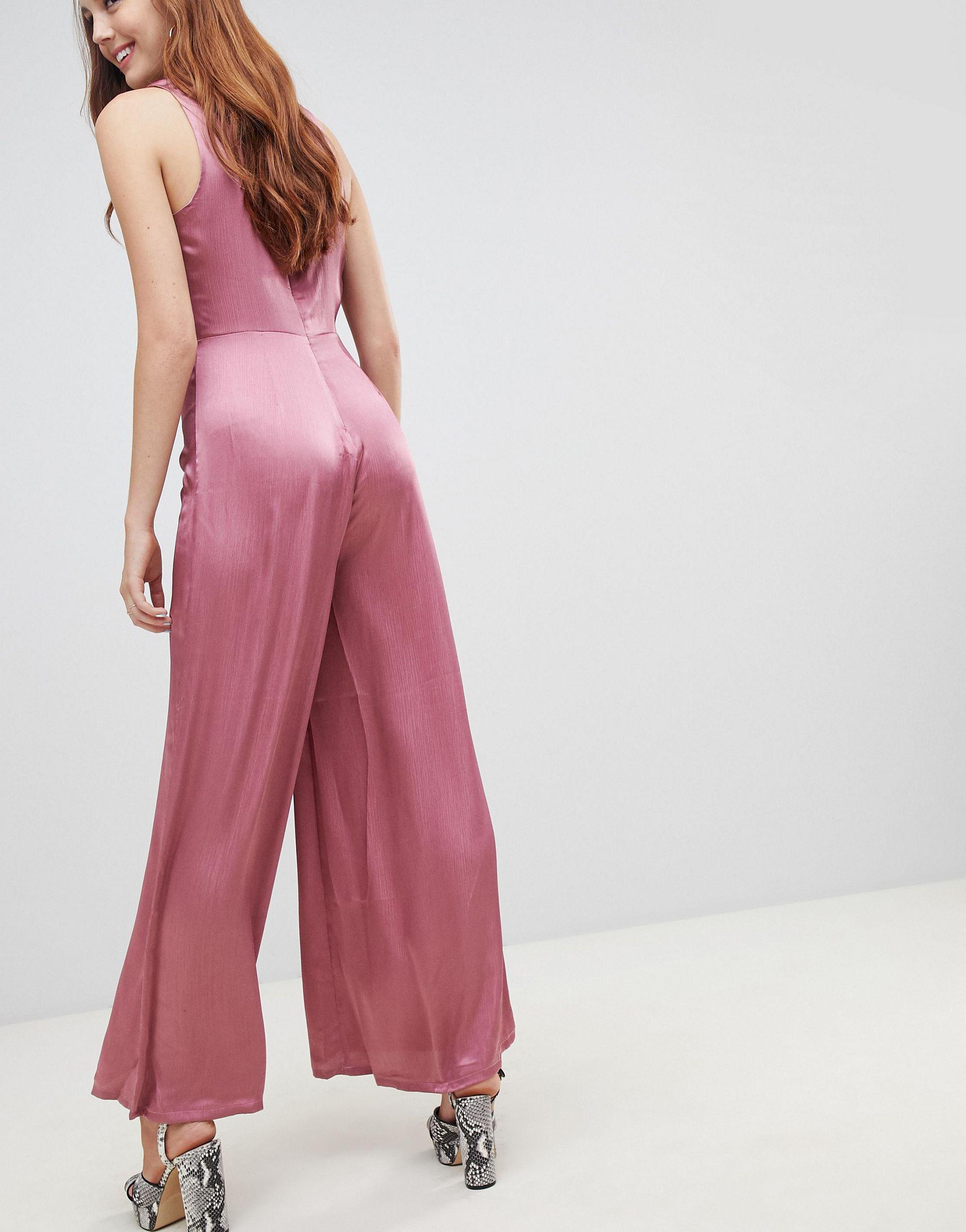 new look pink jumpsuit