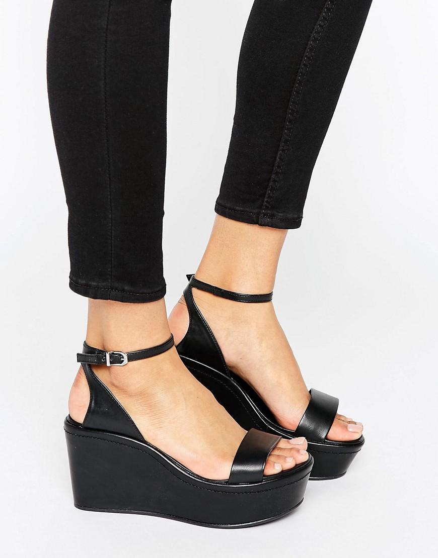 ALDO Chunky Flatform Sandals in Black | Lyst