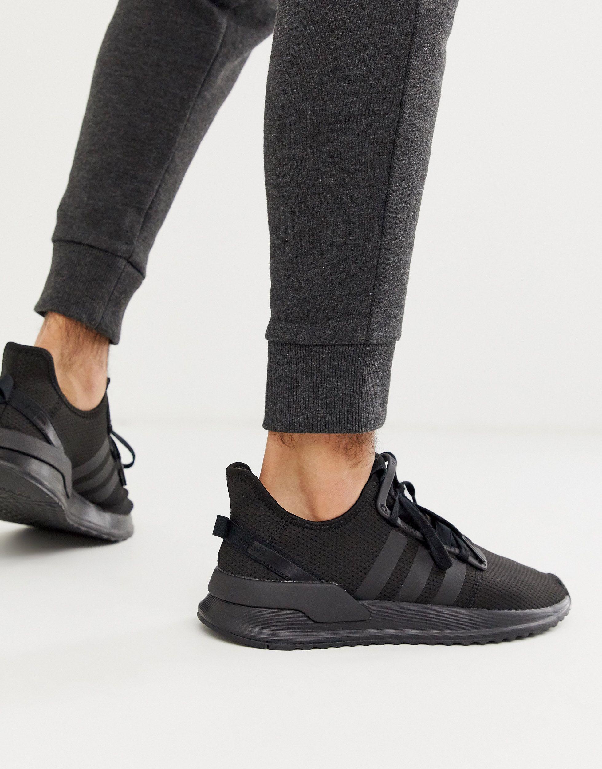 adidas Originals Suede U Path Run Running Shoes in Black/Black ... ايفون برو ماكس ١٣