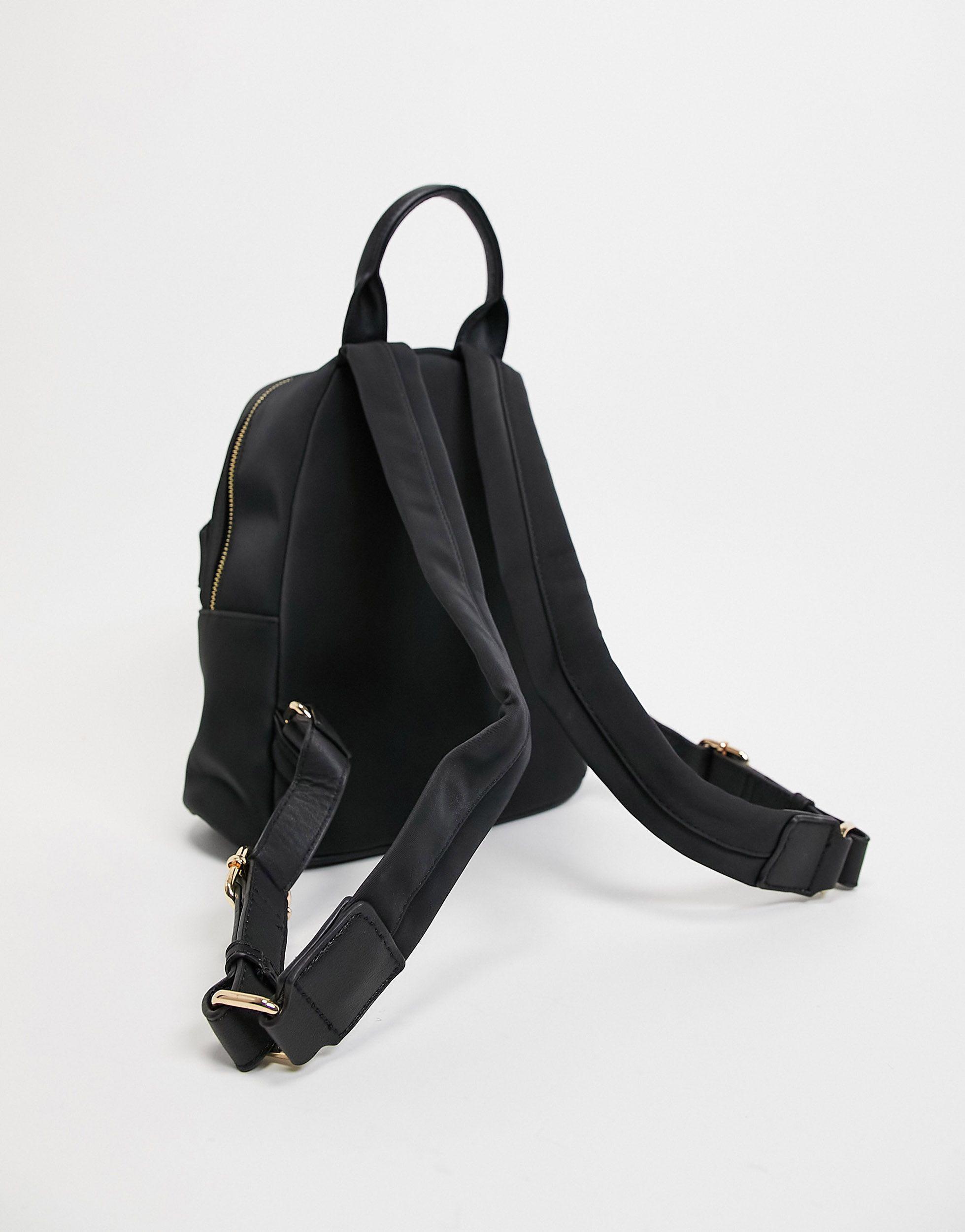 french connection black backpack