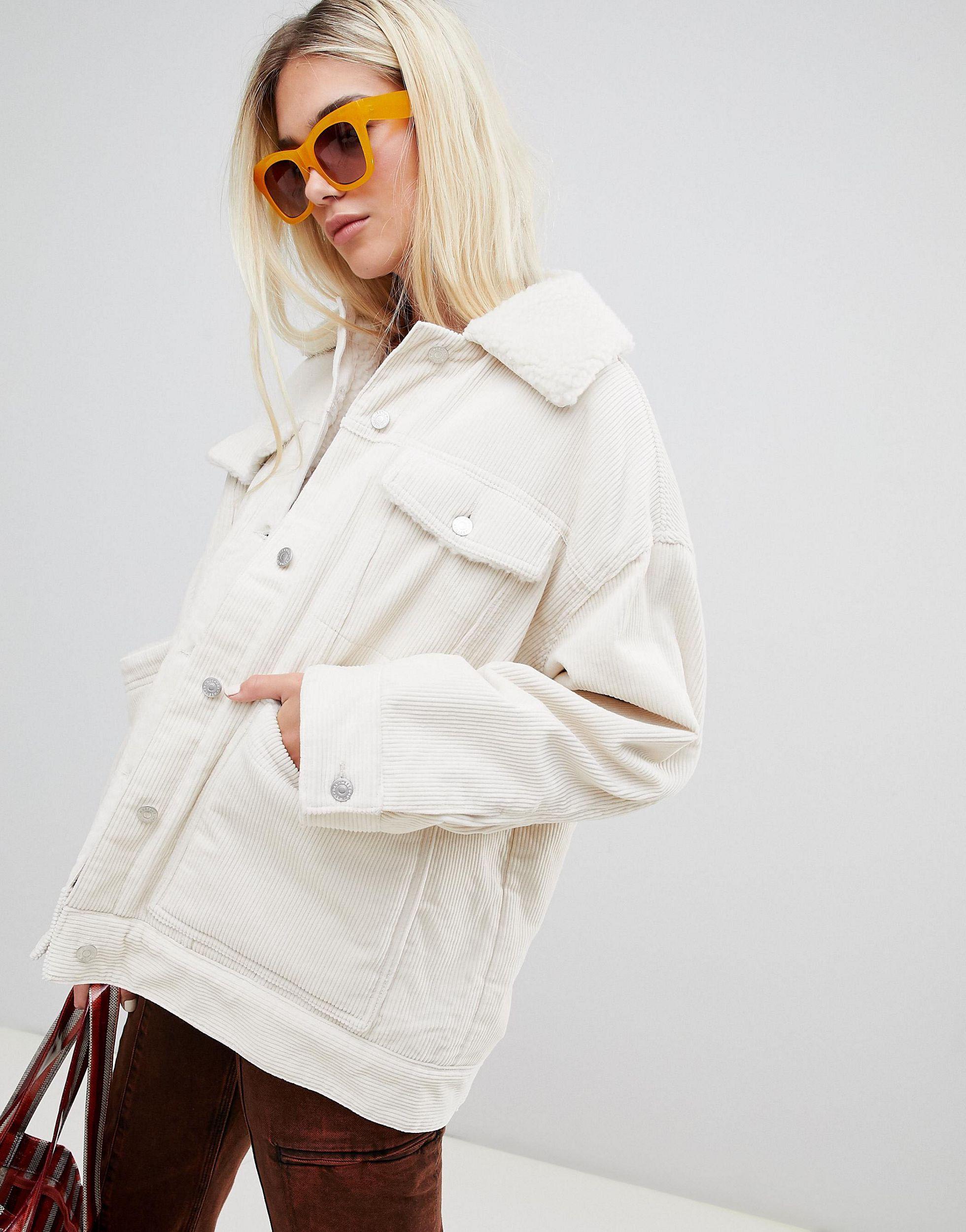 teddy jacket white