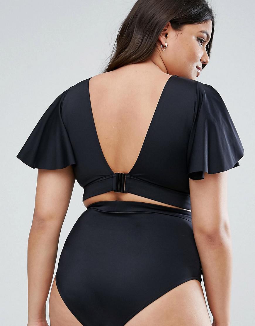 Flutter sleeve shop swimsuit