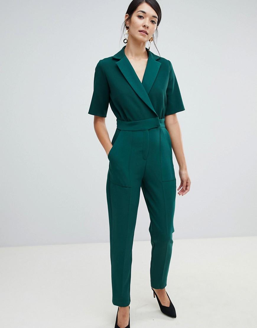 Tuta jumpsuit stile smoking verde smeraldo di Closet in Verde | Lyst