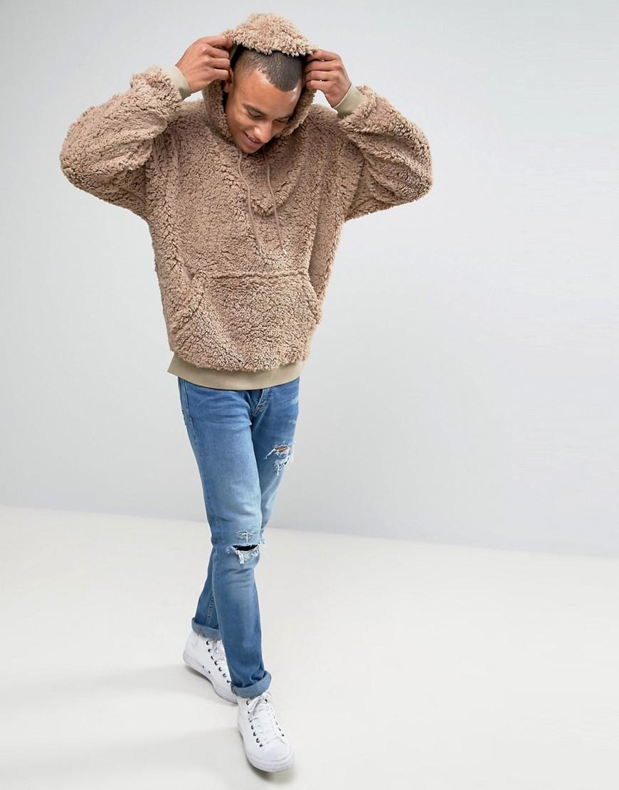 borg oversized hoodie