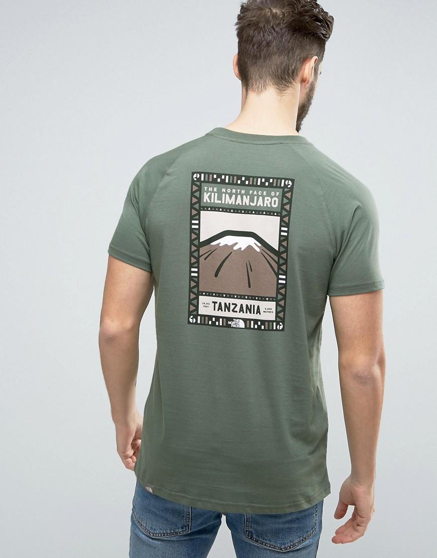 The North Face Cotton Kilimanjaro Face T-shirt In Green for Men - Lyst