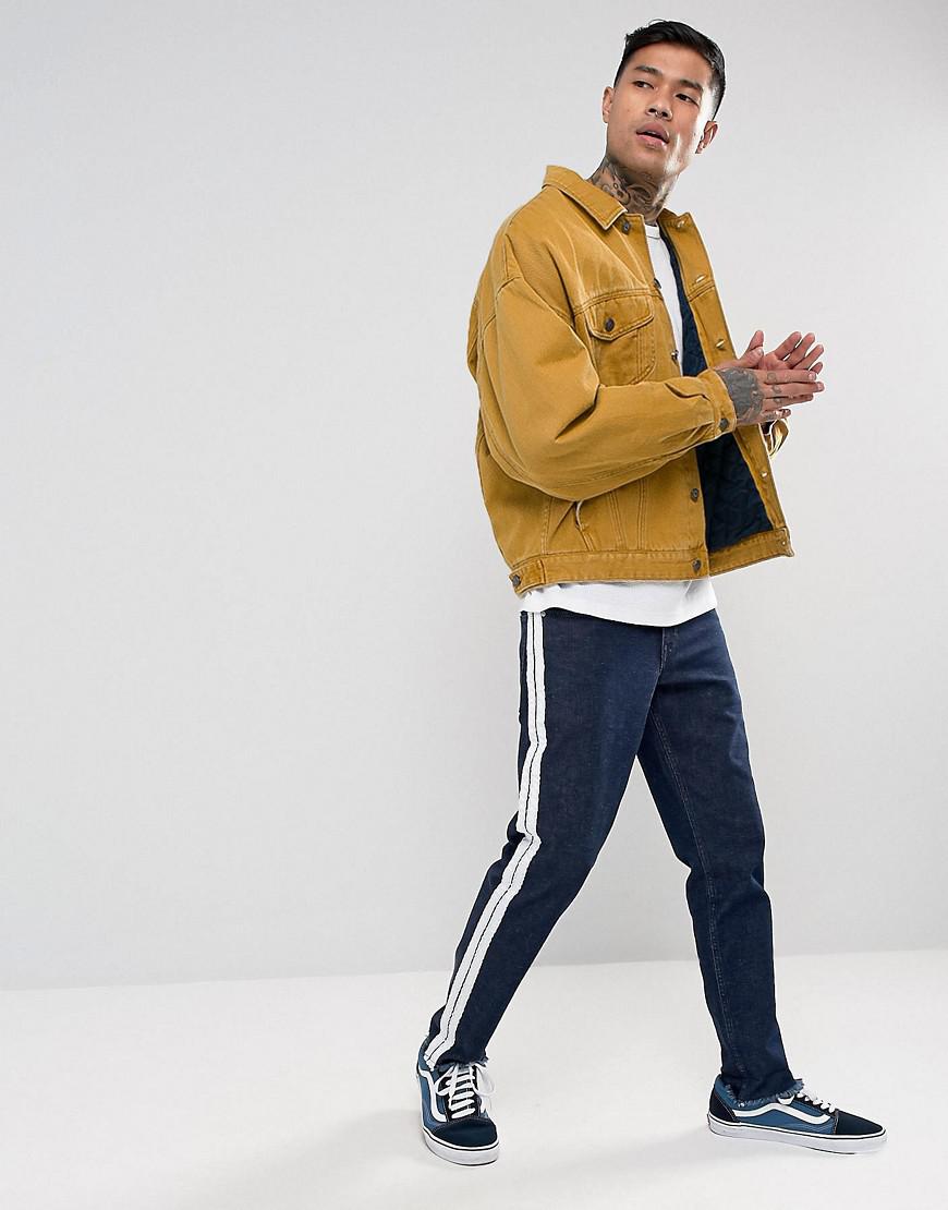 mustard denim jacket mens