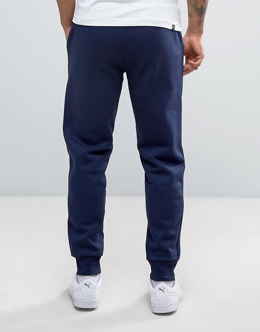 PUMA Cotton Ess No.1 Joggers In Blue 838264 06 for Men - Lyst