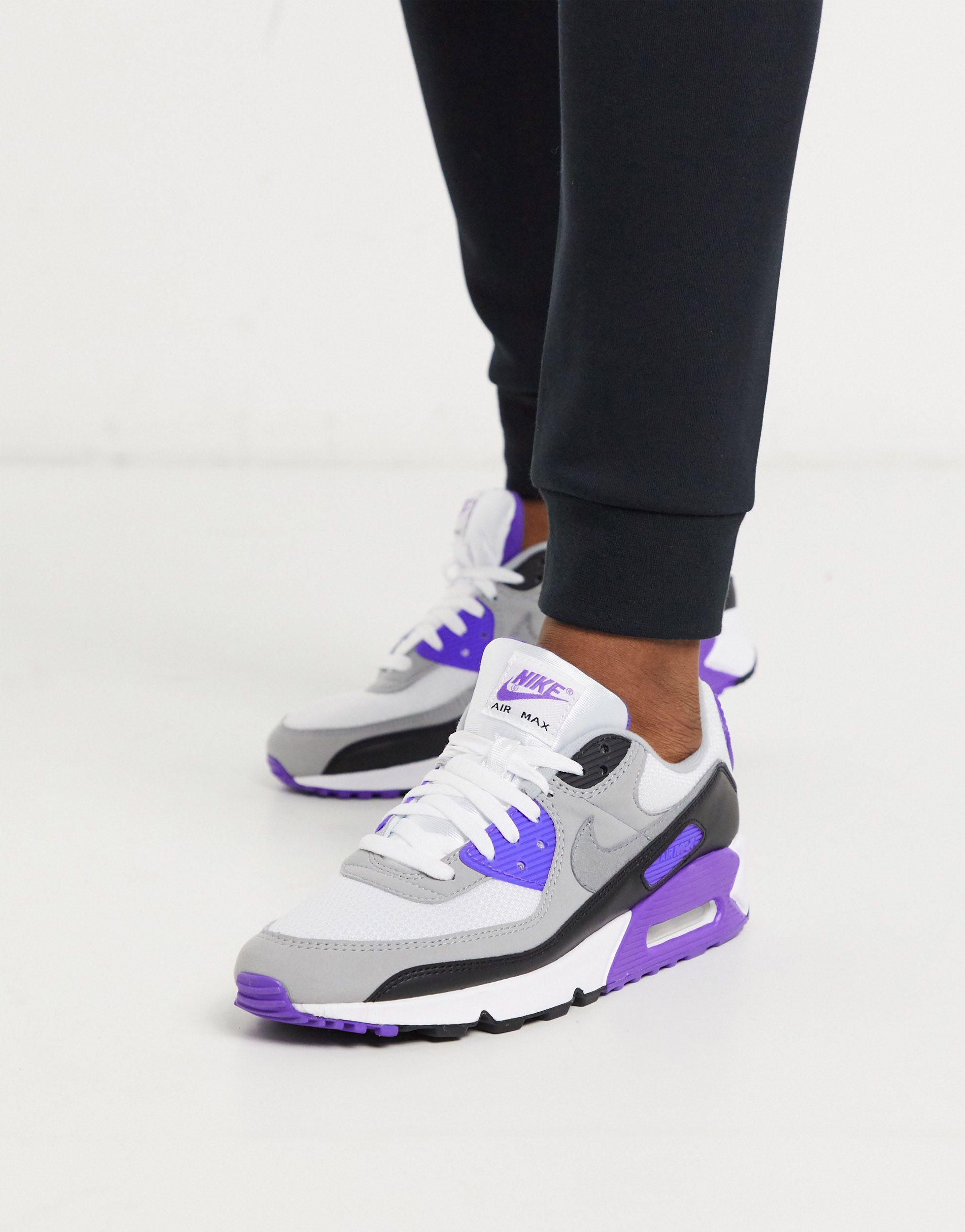 air max 90 white purple