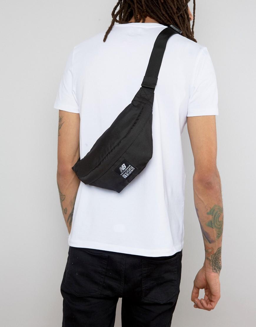 New Balance Canvas Bumbag In Black for 