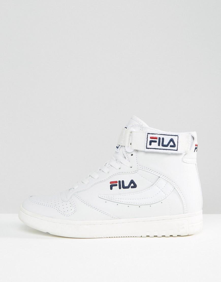 Fila Fx100 High Top Sneakers In White | Lyst