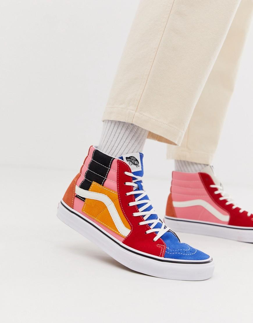 Vans Sk8-hi Color Block Sneakers In Multi for Men | Lyst