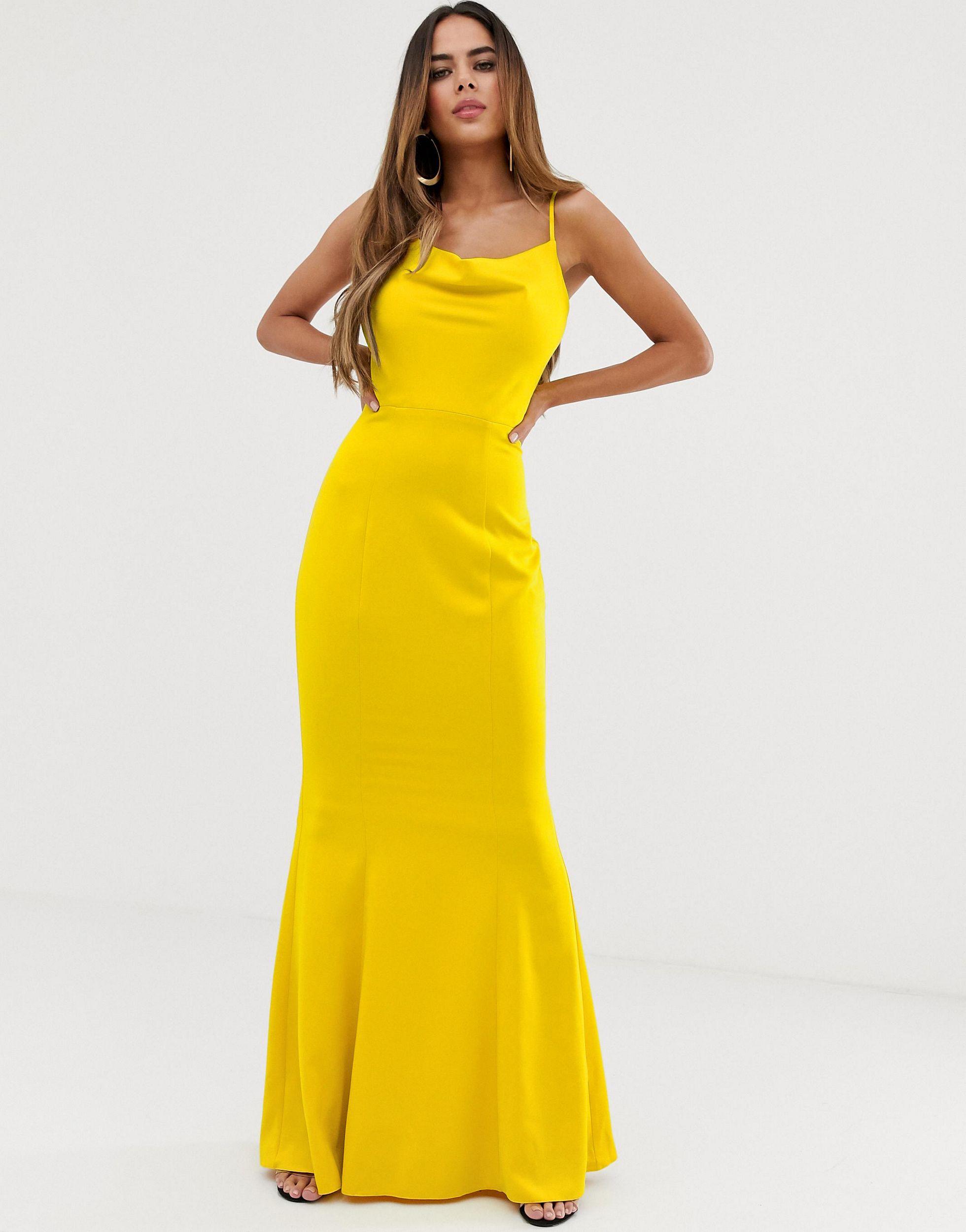 lipsy london yellow dress