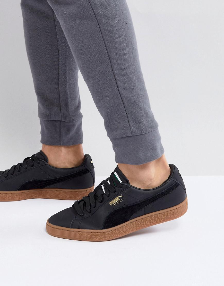 Puma basket classic gum trainers Clearance
