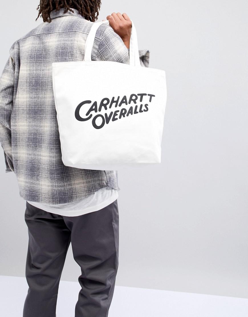 Carhartt WIP Overalls Tote Bag in White | Lyst