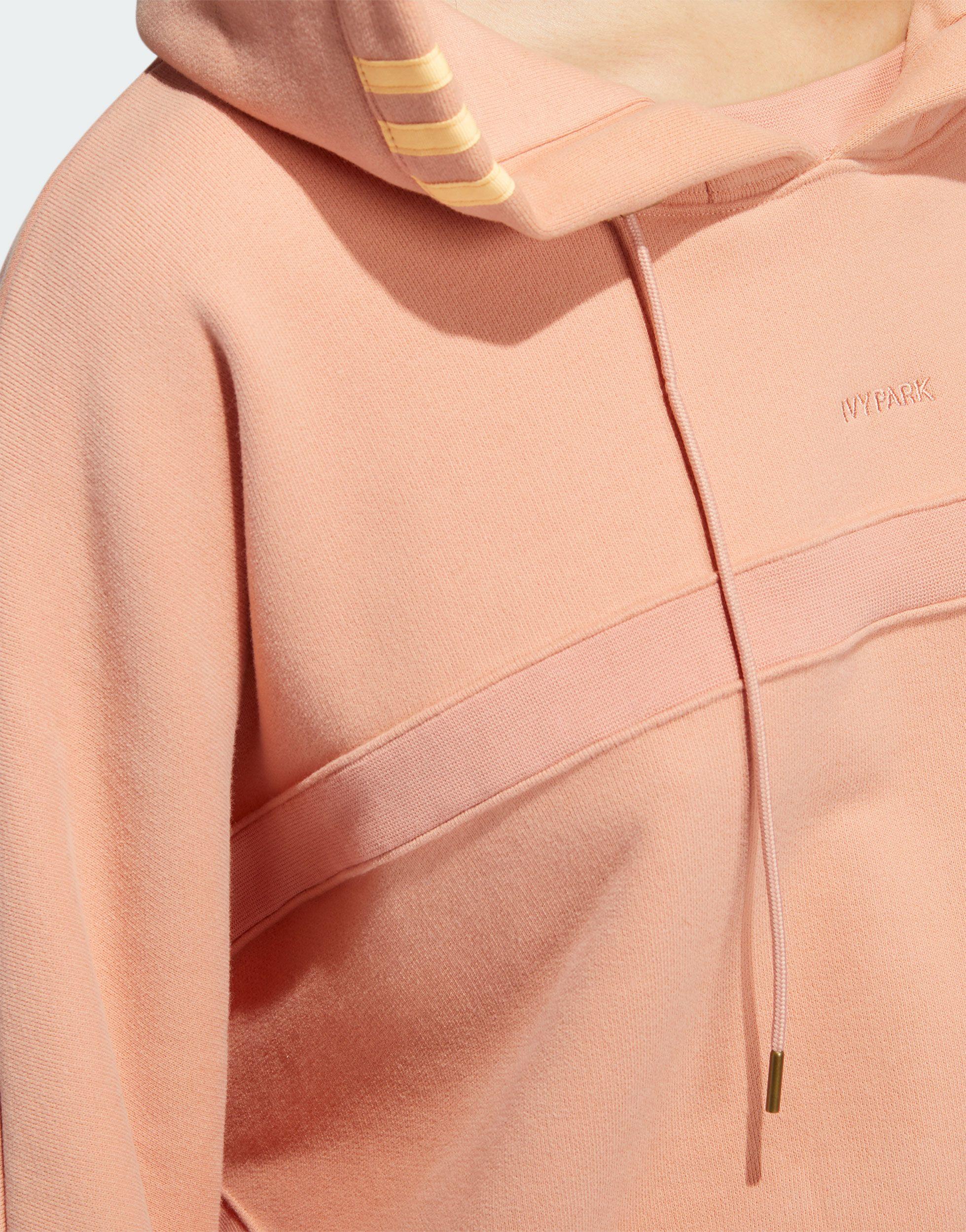 Ivy Park Adidas Originals X Cropped Hoodie in Pink | Lyst