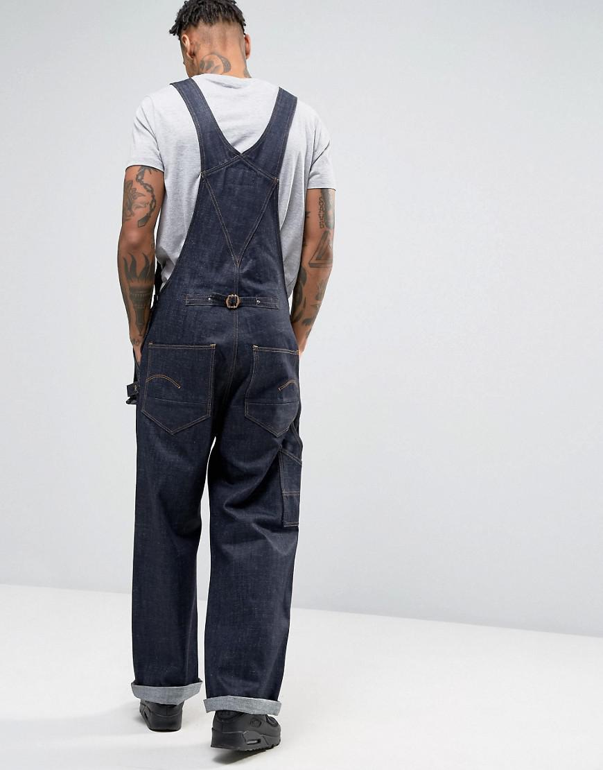 G-Star RAW Denim Ny 5th Utility Loose Overall in Navy (Blue) for Men | Lyst