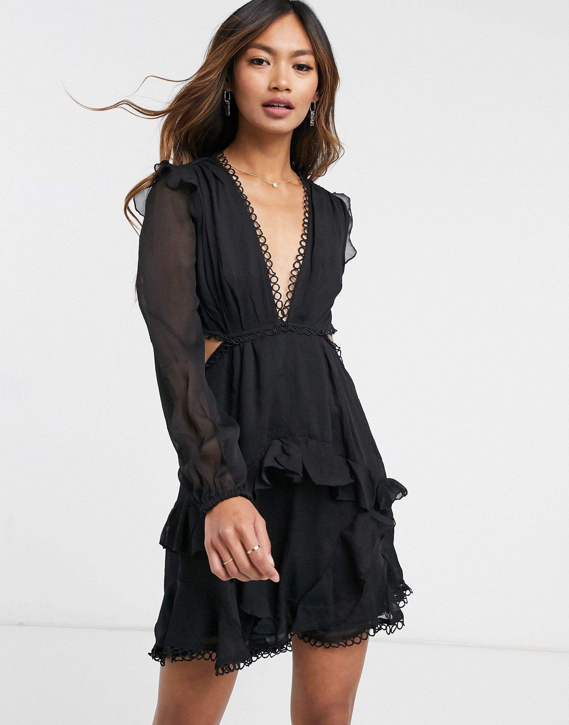 ASOS Mini Dress With Long Sleeve And 