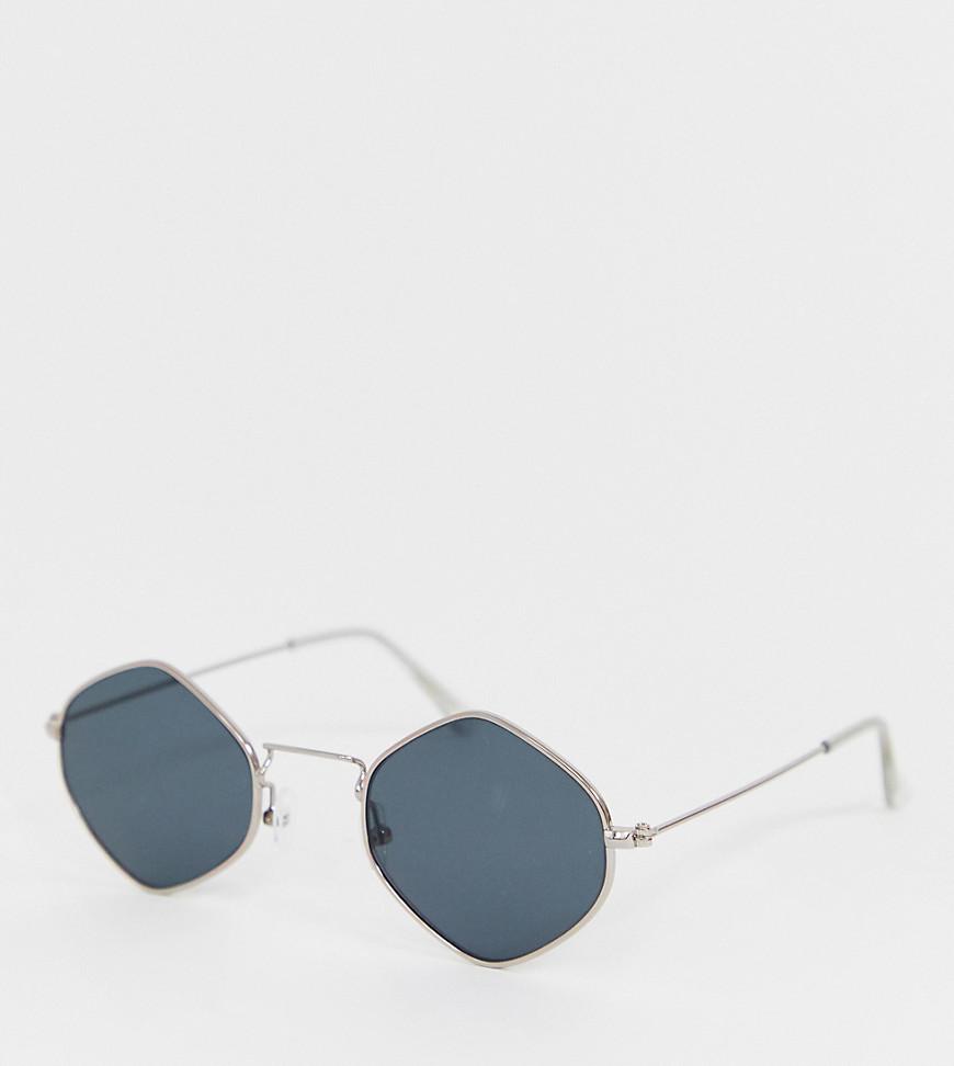 South Beach Exclusive Diamond Sunglasses With Silver Frame And Smoke Lens  in Metallic | Lyst