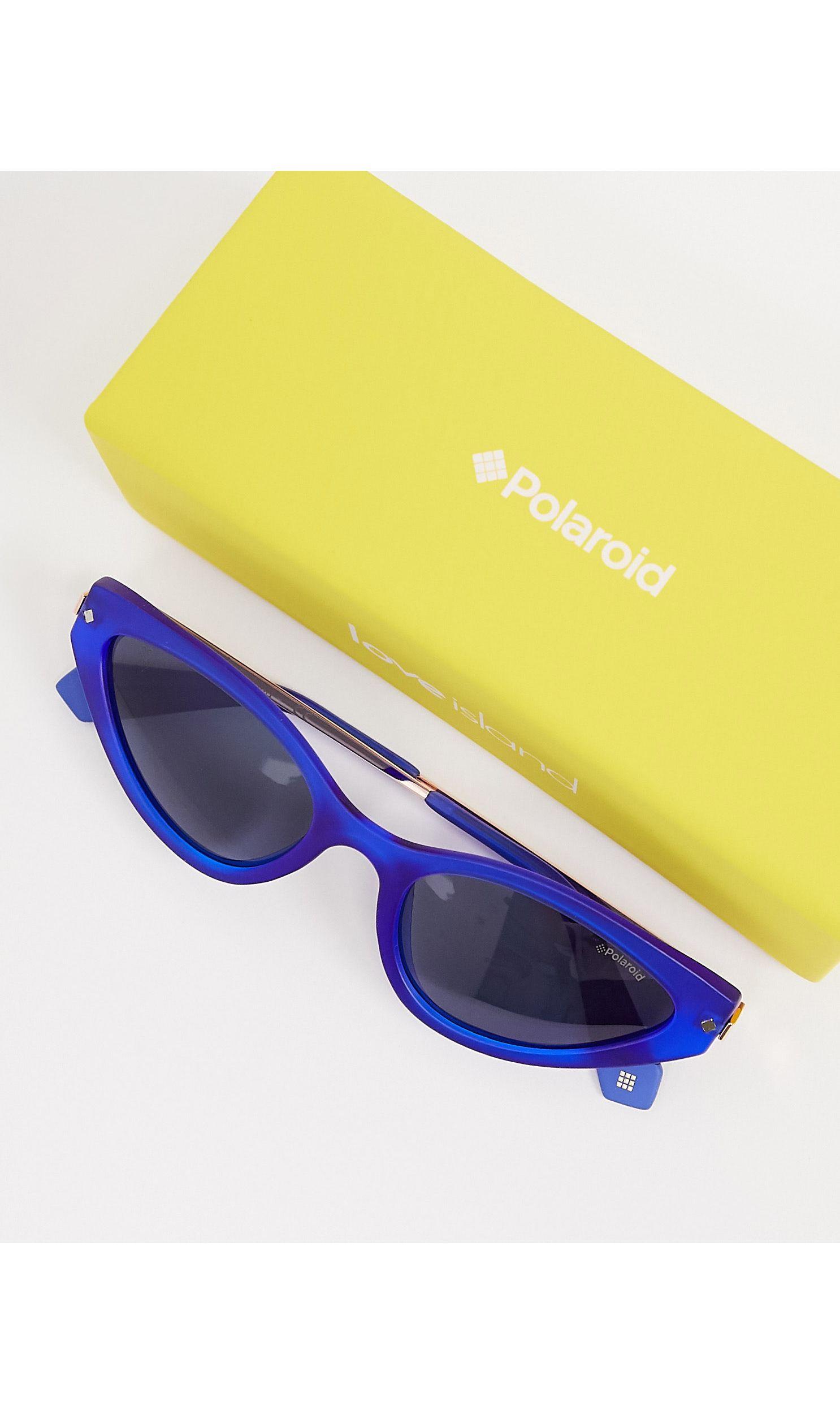 X love island - occhiali da sole ovali con lenti blu di Polaroid in Blu |  Lyst