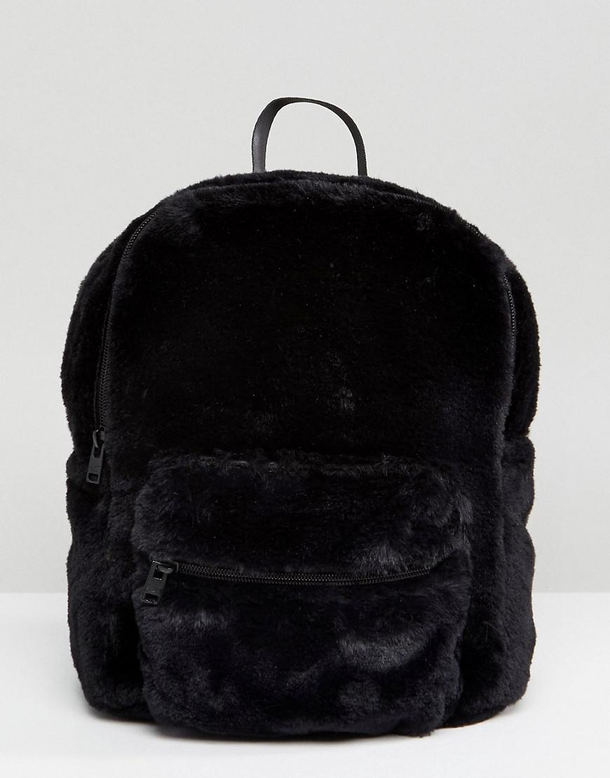 furry backpack purse