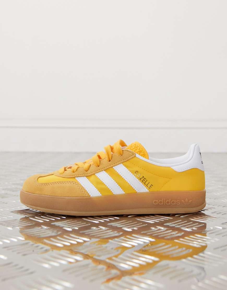 Zapatillas De Deporte Amarillas Y Blancas Gazelle Indoor De adidas