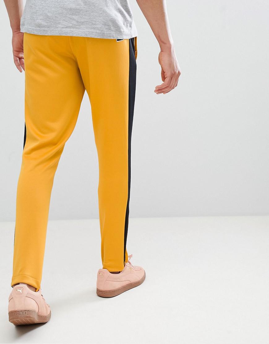 puma yellow sweatpants