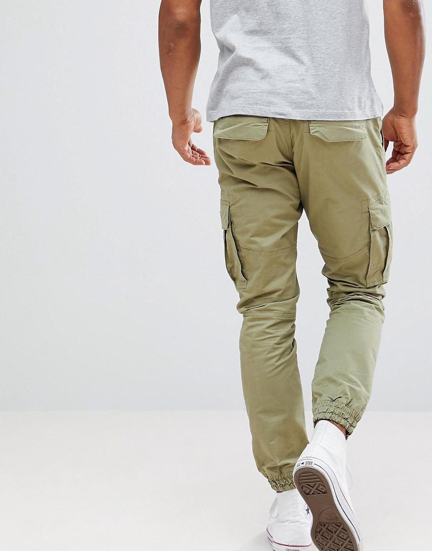 cargo pants with cuffed hems