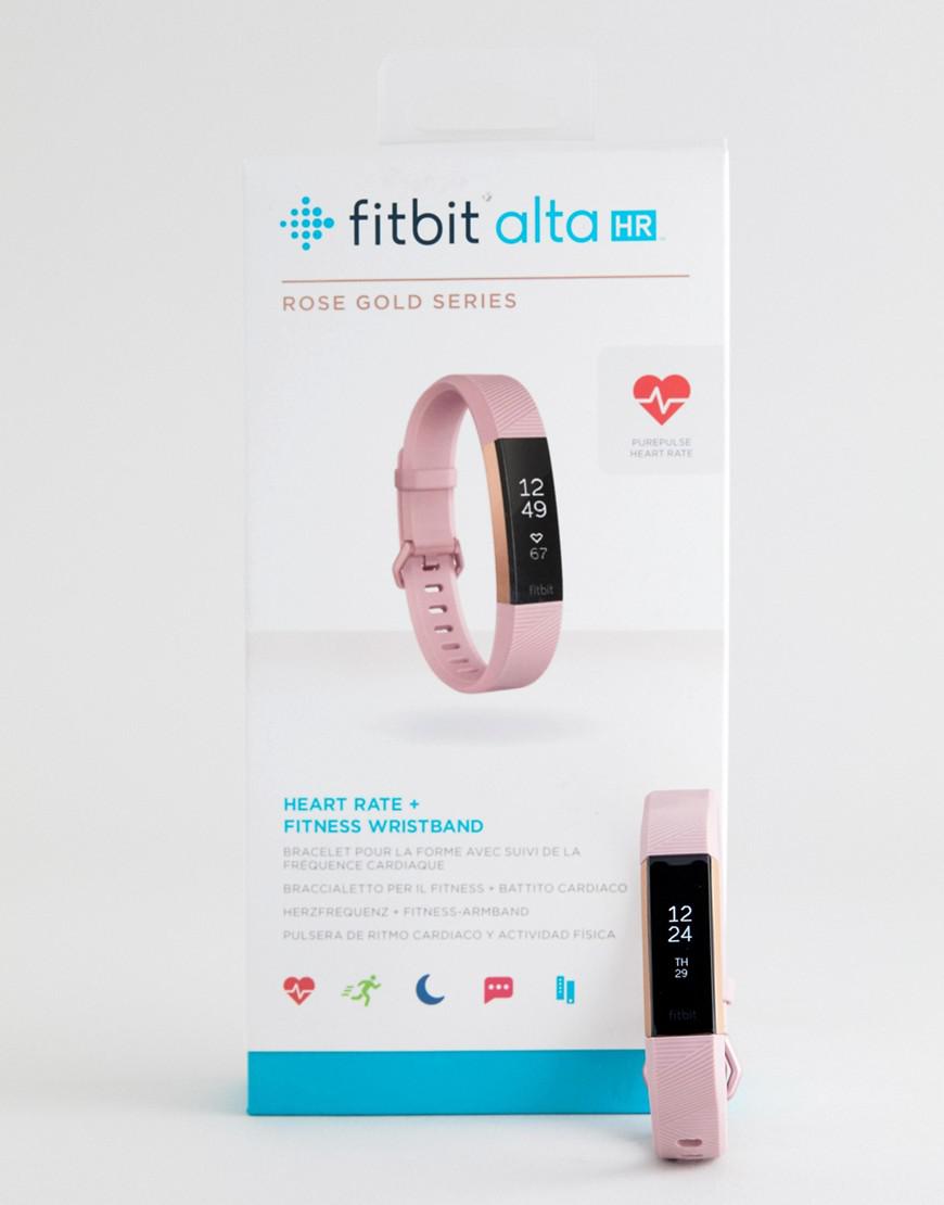 Fitbit Special Edition Alta Hr Wireless Heart Rate And Fitness Tracker In Pink Rose Gold Pink Lyst